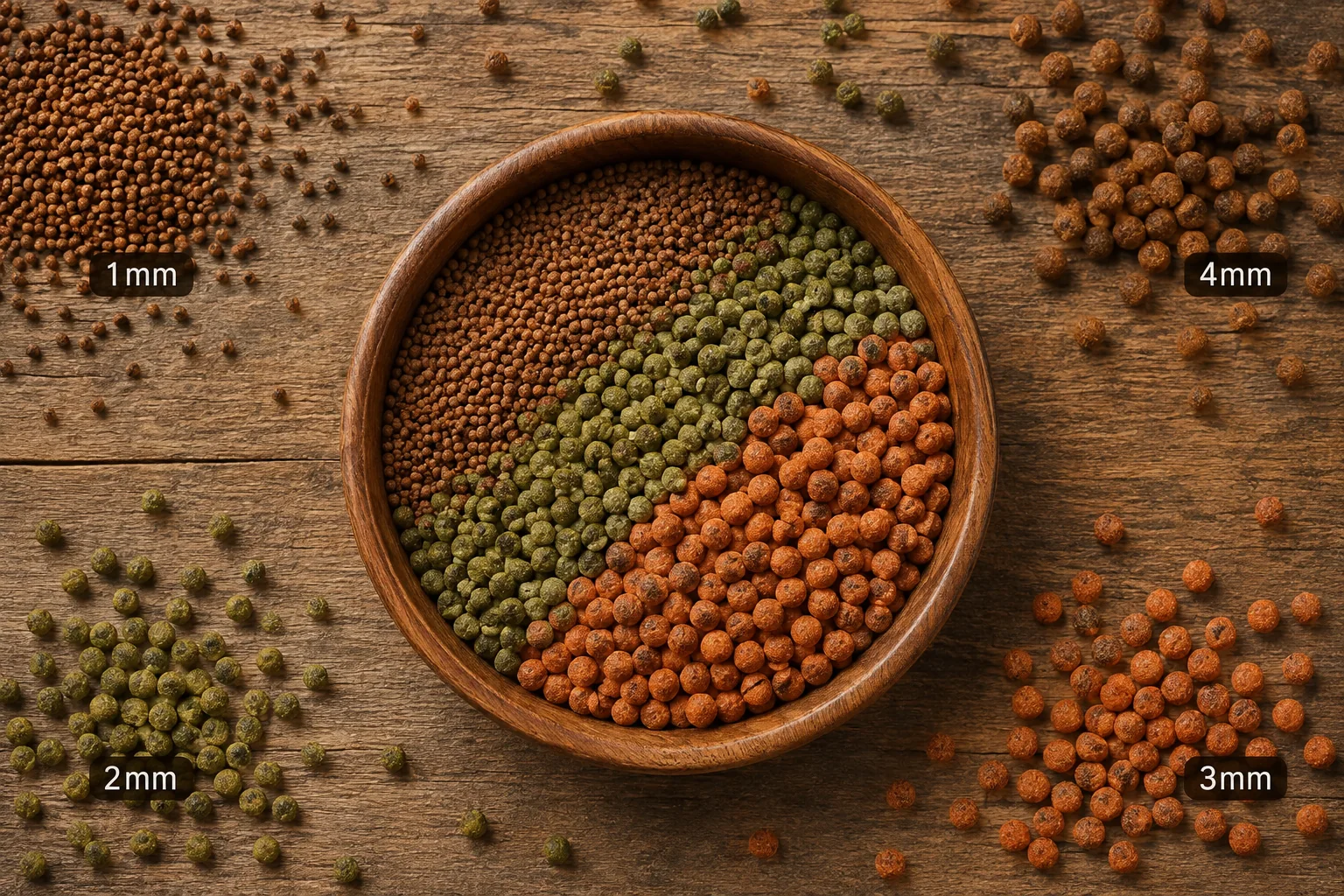 High-quality pond fish food pellets